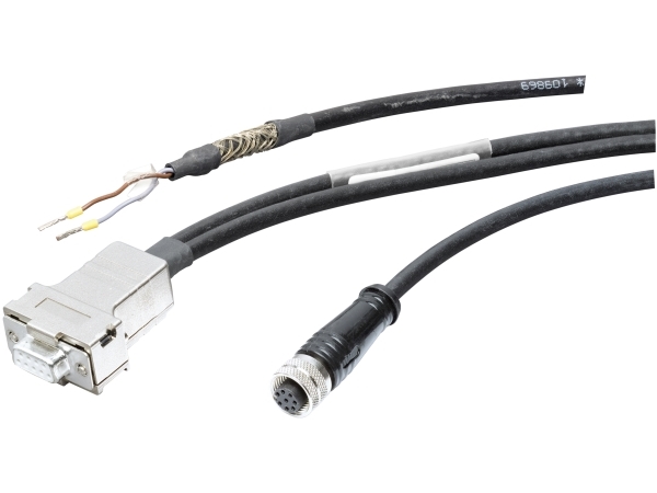 Siemens Conn. Cable Rs232, Sub-D/M12/Offen, 5M, Schwarz