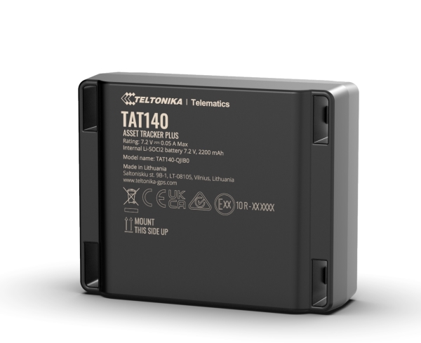 Teltonika 4G Lte Cat 1 Asset Tracker, Universel, Sort, Støvresistent, Vandtæt, Single Sim, Plast, Ip68