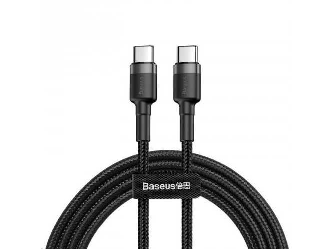 Baseus Cafule, 2 M, Usb C, Usb C, 0,48 Gbit/S, Schwarz, Grau