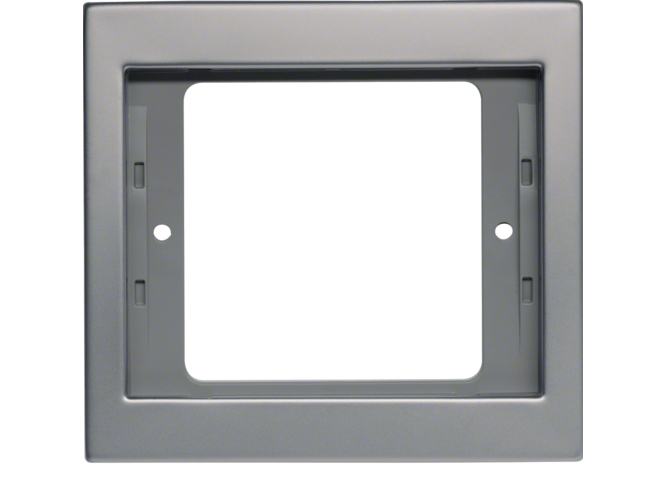 Hager 13137004, Metallisch, Kunststoff, Schraubenlos, Jede Marke, Matte, 1 Stück(E)