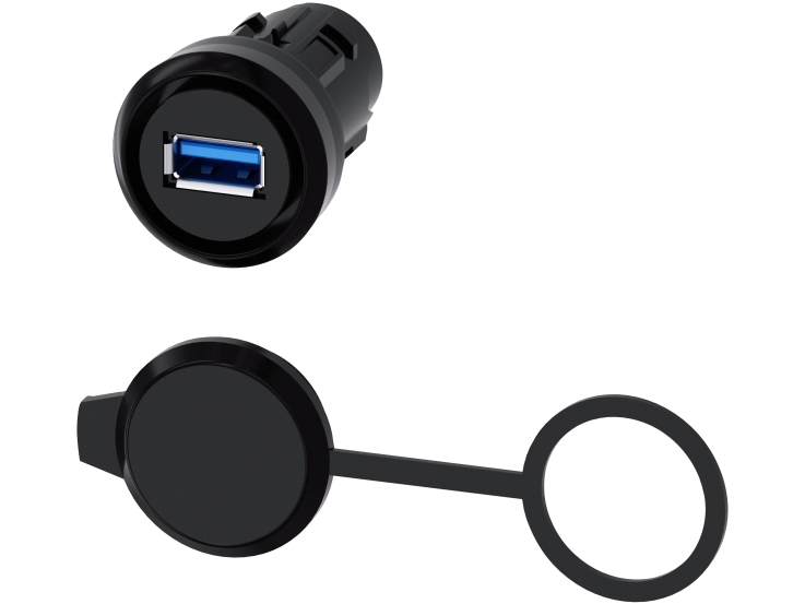 Siemens 3Su1900-0Ga10-0Aa0 Usb-Stik, 22 Mm, Plast, Sort, 27 G, 90 Mm, 60 Mm, 30 Mm