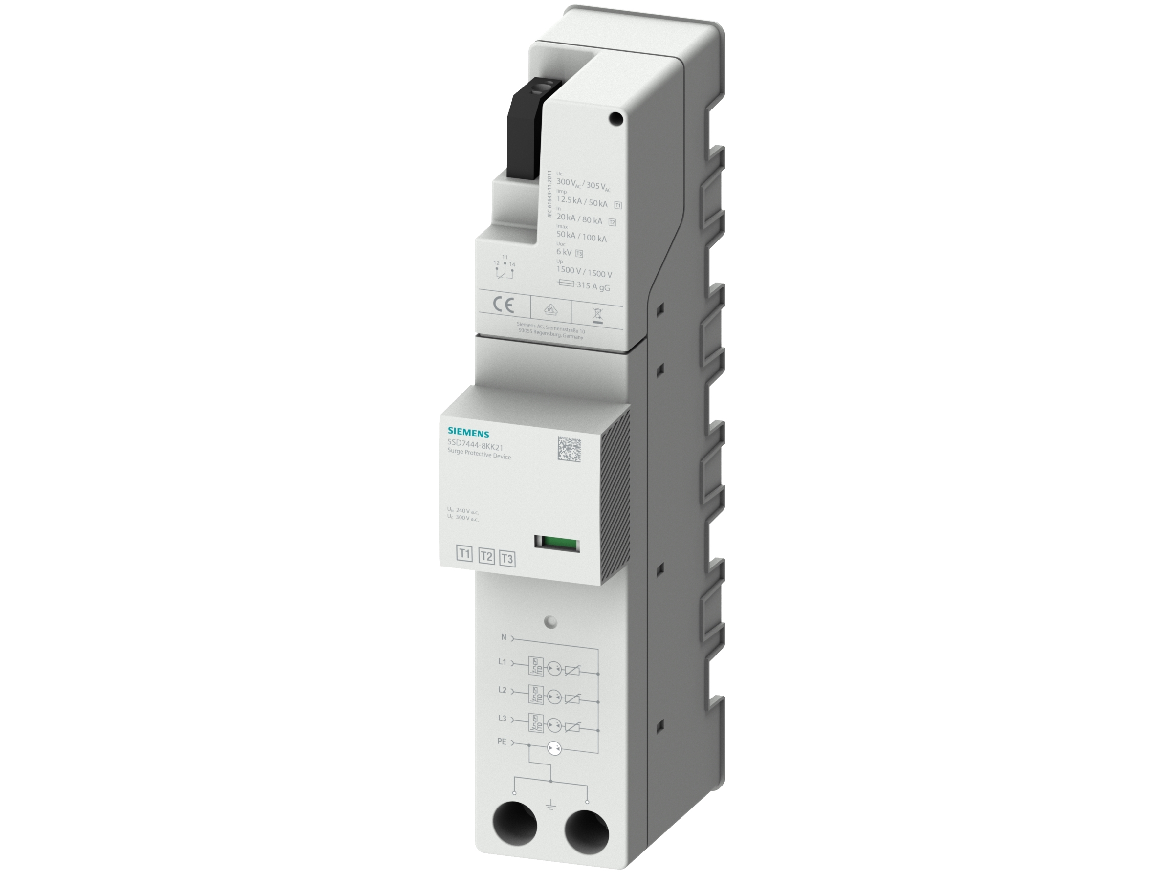 Siemens 5Sd74448kk21 5Sd7444-8Kk21 Kombi-Leder 1 Stk