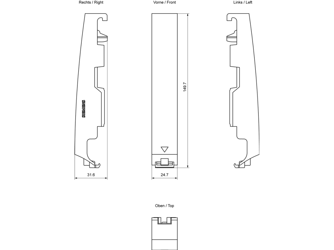 Siemens 6Es75900ca000aa0 6Es7590-0Ca00-0Aa0 Sps-Abdeckung