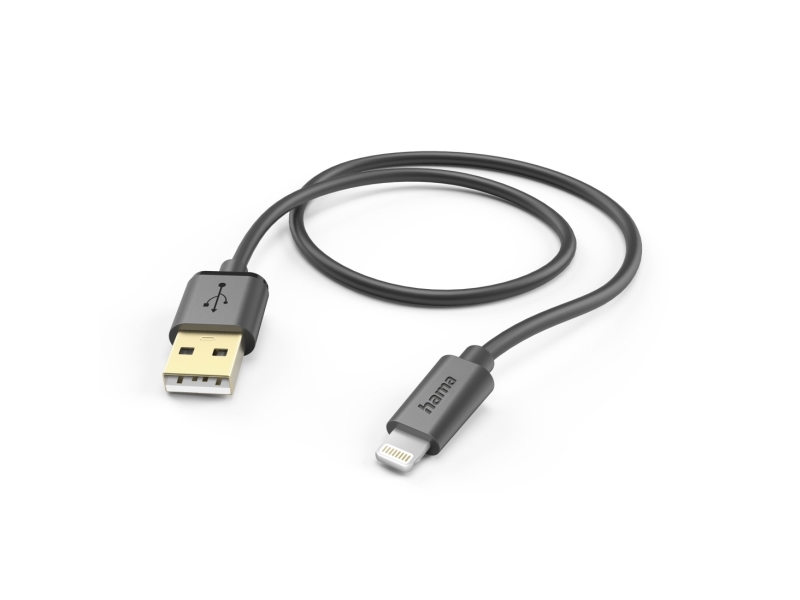 Hama 00201580, 1,5 M, Lightning, Usb A, Hanstik, Hanstik, Sort