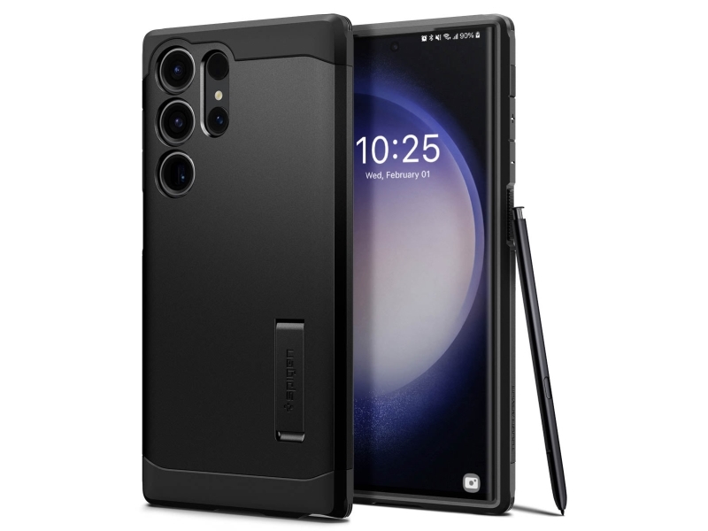 Spigen Tough Armor Case Für Samsung Galaxy S23 Ultra - Schwarz