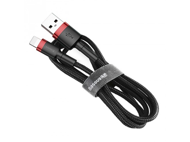 Baseus Cafule, 1 M, Lightning, Usb A, Hanstik, Hanstik, Sort, Rød
