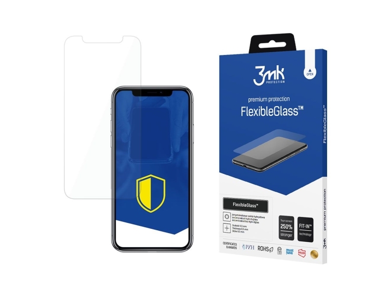3Mk Flexibleglass , Apple, Iphone 11 Pro, Iphone Xs, Iphone X, Ridseresistent, Støvresistent, Transparent, 1 Stk