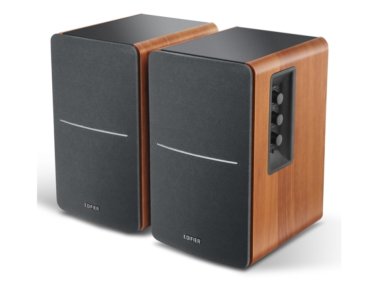 Edifier R1280ts, 2-Vejs, 1.0 Kanaler, Ledningsført, 42 W, 6 Ohm (O), Grå, Træ