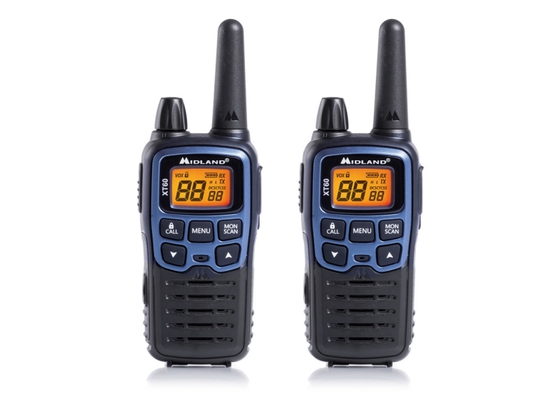 Midland XT60, 24 kanaler, 446.00625 - 446.0937 Mhz, LCD, AAA, 112 g, 54 x 33 x 120 mm