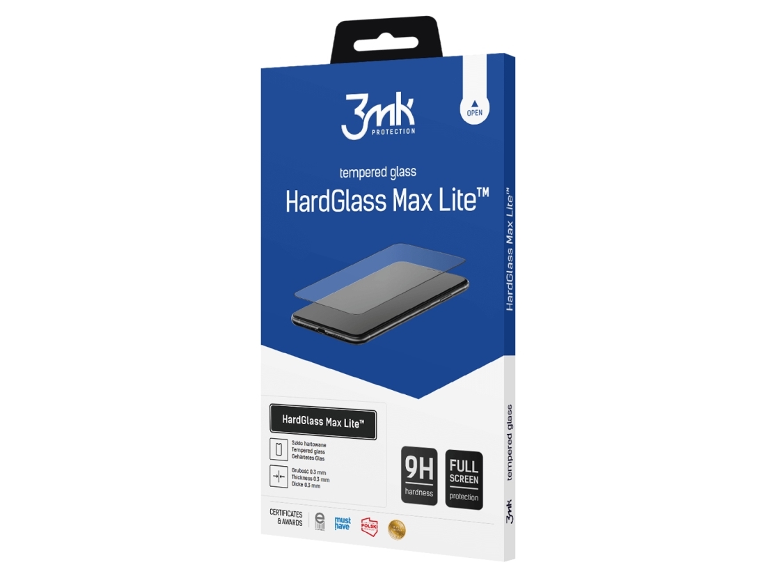 3Mk Hardglass Max Lite, Xiaomi, Xiaomi Redmi A1, Ridseresistent, Slagbestandig, Transparent, 1 Stk