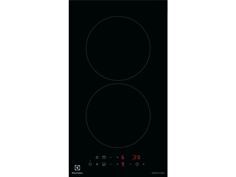 Electrolux LIT30231C, Musta, Sisäänrakennettava, 29 cm, Vyöhykeinduktiokeittotaso, Keraaminen, 2 vyöhykettä(t)