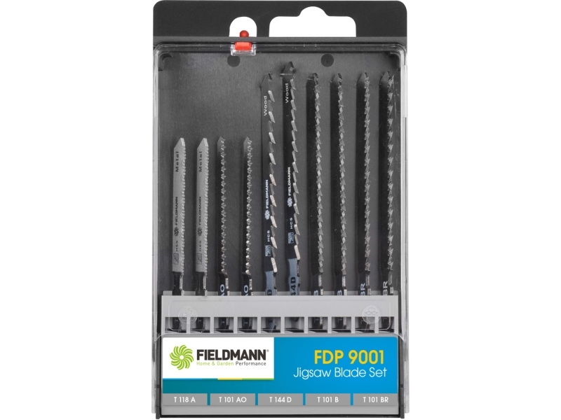 Fieldmann Fdp 9001, Stichsägeblatt, Metall, Holz, Schwarz, Grau, 10 Stück(E)