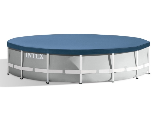 Intex 28032, Uima-allas maanpinnan yläpuolella, Pyöreä, Sininen, PVC-muovi, Polyeteeni, 4,57 m, 4570 mm