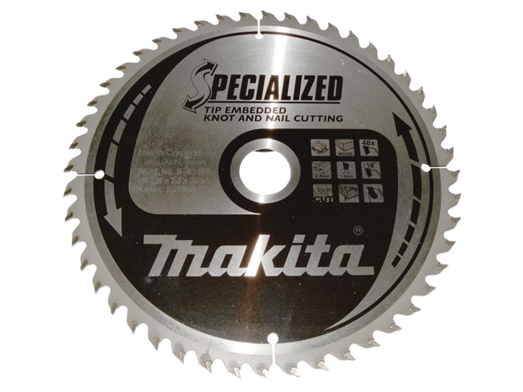 Makita Sägeblatt 235X30x48z Spezialisiertes Holz (Mit Mutter Und Seilschrauben)