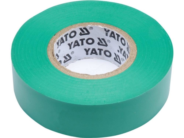 Yato elektrisk isoleringstape 19x0,13mm 20m PVC, isolering-max 40kV grøn - YT-81652