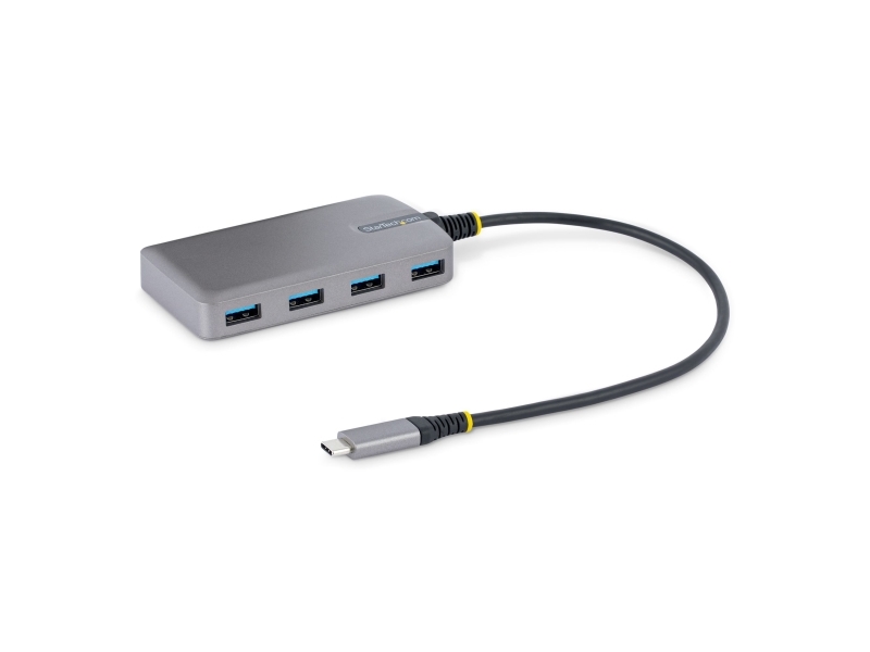 Startech.Com 5G4ab-Usb-C-Hub, Usb 3.2 Gen 1 (3.1 Gen 1) Type-C, Micro-Usb, Usb 3.2 Gen 1 (3.1 Gen 1) Type-A, 5000 Mbit/S, Grå, Plast, 0,3 M