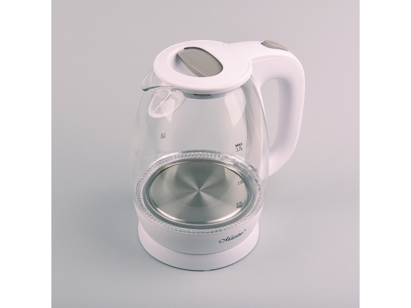 Feel-Maestro Mr-063-White, 1,7 L, 2200 W, Weiß, Glas, Wasserstandsanzeige, Überhitzungsschutz
