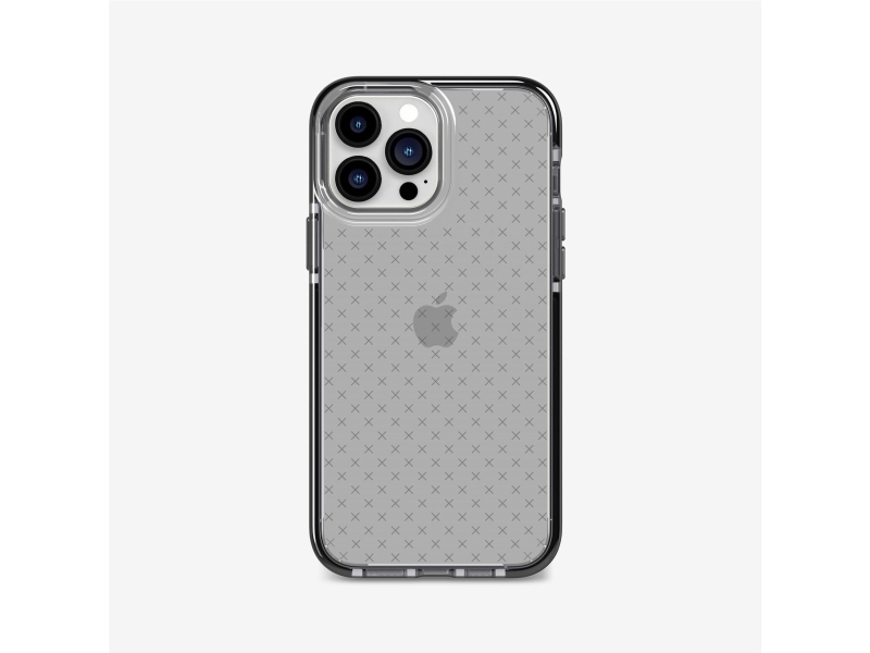 Tech21 Evo Check, Cover, Apple, Iphone 13 Pro Max, 17 Cm (6.7"), Sort, Transparent
