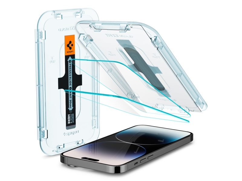 Spigen Ez Fit Glas.Tr, Apple, Iphone 14 Pro, Ridseresistent, Transparent, 1 Stk
