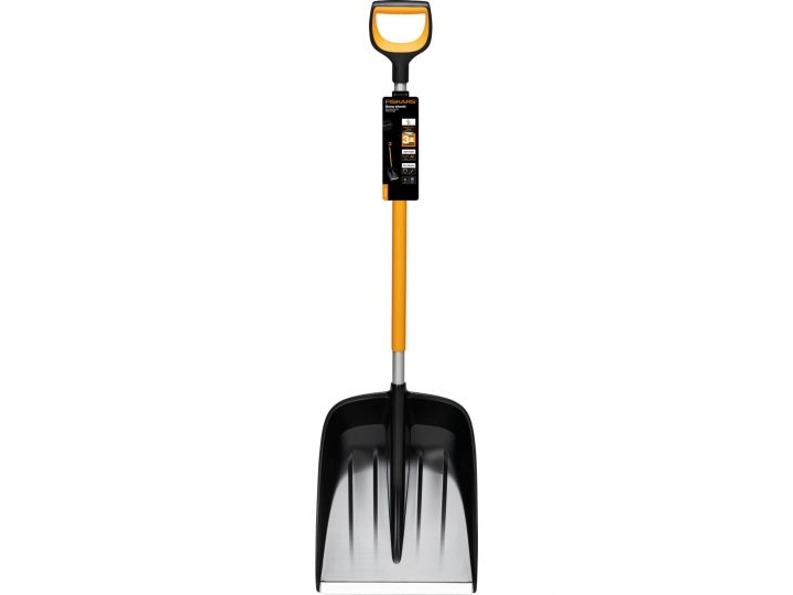 Fiskars X-Series Schneeschaufel, Schneeschaufel, Metall, Schwarz, Orange, Ergonomisch, 36,2 Cm, 1,4 Kg