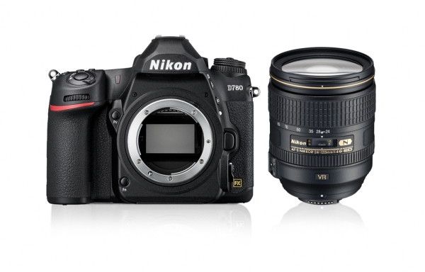 Nikon D780 + Af-S 24-120Mm F/4 Vr Kit, 24,5 Mp, 6048 X 4024 Pixel, Cmos, 4K Ultra Hd, Berøringsskærm, Sort