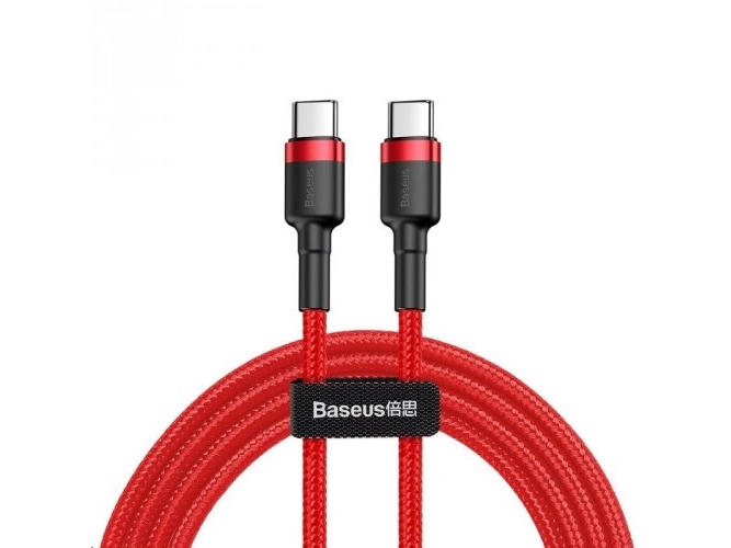 Baseus Cafule, 2 M, Usb C, Usb C, 0,48 Gbit/S, Schwarz, Rot