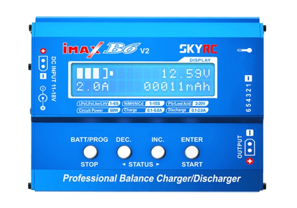 Skyrc Sk-100161, Lithium Jern Fosfat (Lifepo4), Lithium-Polymer (Lipo), Lithium-Ion (Li-Ion), Nikkel-Cadmium..., Overophedning