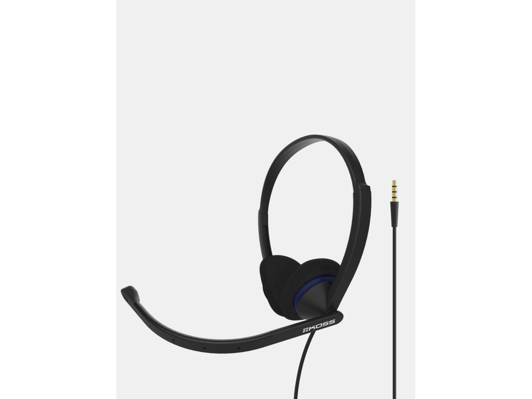 Kopfhörer Koss | Kommunikations-Headsets | Cs200i | Schnurgebunden | On-Ear | Mikrofon | Geräuschunterdrückung | Schwarz