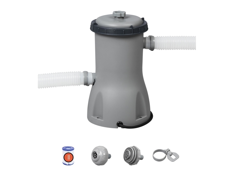 Bestway 58386-3, Kartuschenfilterpumpe, Grau, Überirdischer Pool, Rund, Kartuschenfilter, China