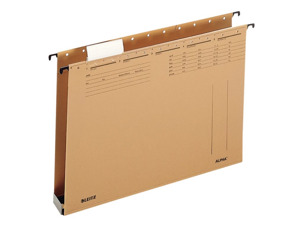 LEITZ ALPHA® 1942 Hängesammler DIN A4 4 cm naturbraun