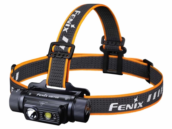 Fenix HM70R, Pannbandsficklampa, Svart, IP68, LED, 5 LM, 1600 LM