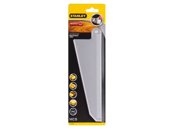 Stanley STA29961-XJ, Sticks&aring;gsblad, H&aring;rt tr&auml;slag, Mjuka tr&auml;slag, Tr&auml;, St&aring;l med h&ouml;g kolhalt (HCS), Svart, Gr&aring;, 20 cm, 1 styck