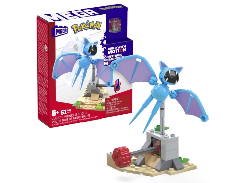 MEGA Pokémon Zubat''s Midnight Flight, Byggesæt, 6 År, Plast, 61 stk, 141,5 g