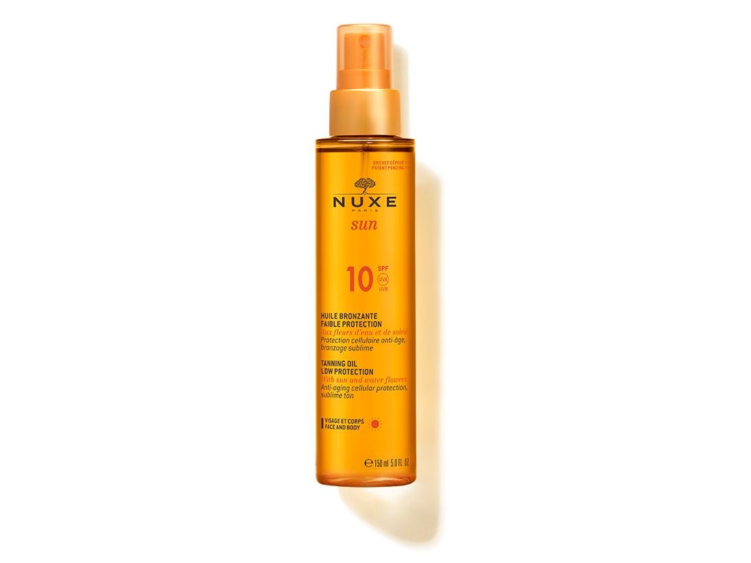 Nuxe Sun Huile Bronzante Visage Et Corps Spf10 Spray 150 Ml