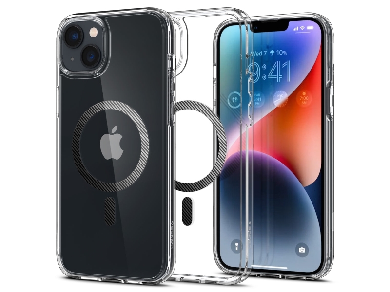 Spigen Acs04904, Cover, Apple, Iphone 14 Plus, 17 Cm (6.7"), Kulfiber, Transparent