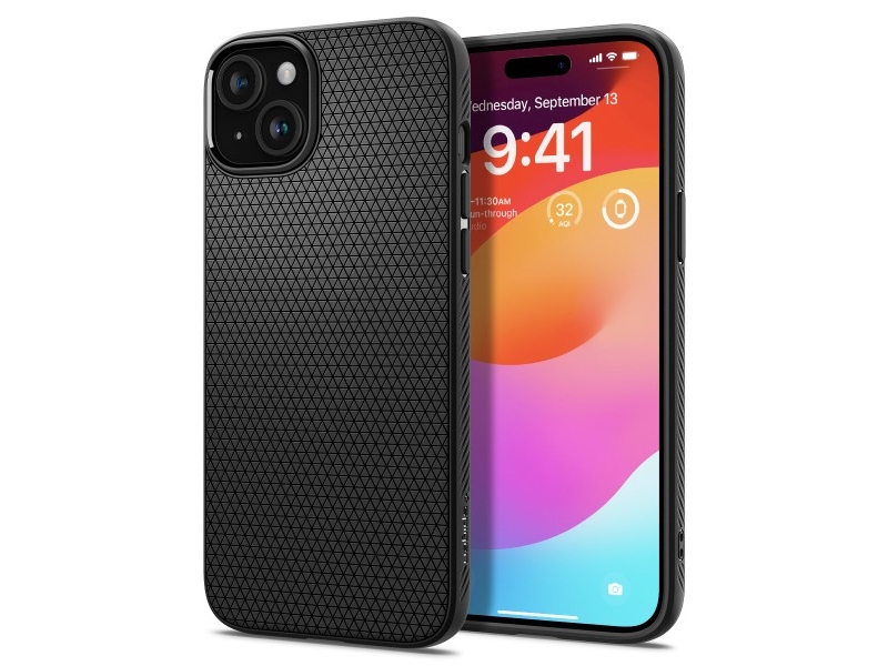 Spigen Acs06650, Cover, Apple, Iphone 15 Plus, 17 Cm (6.7"), Schwarz