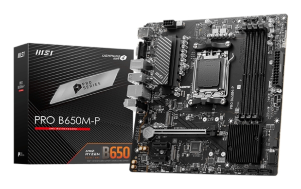 Msi Pro B650m-P, Amd, Sokkel Am5, Amd Ryzen 7000 Series, Sokkel Am5, Ddr5-Sdram, 192 Gb