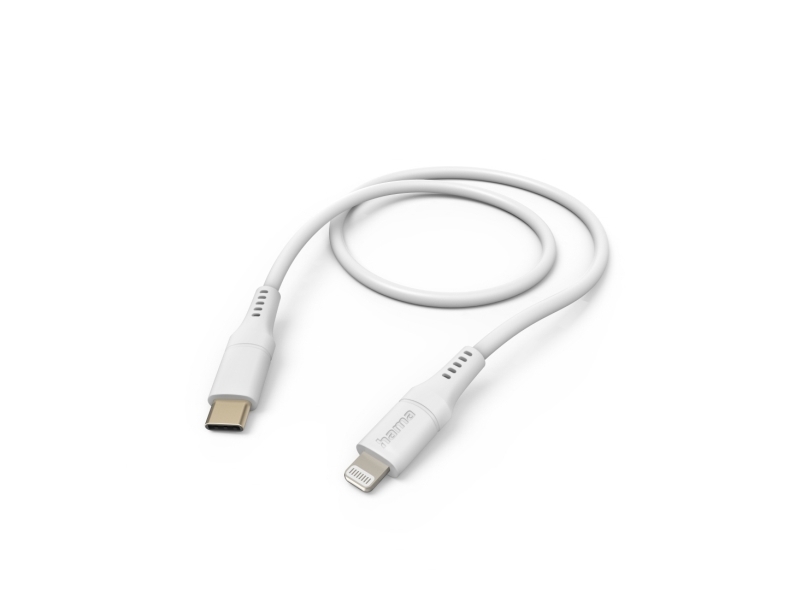 Hama Flexible, 1,5 M, Lightning, Usb C, Hanstik, Hanstik, Hvid