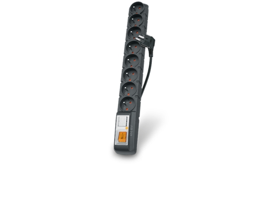 Acar S8 Pro, 8 Ac-Ausgänge, Indoor, Kunststoff, Schwarz, Universal, 230 V