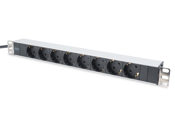 Digitus Professional Dn-19 Pdu-8 - Multistikdåse - Ac 230 V - Udgangstilslutninger: 8 (Cee 7/4)