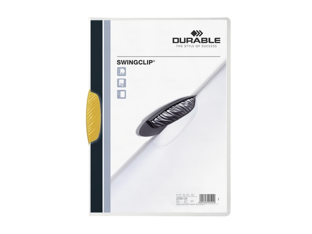 Durable Swingclip, Gul, Polypropylen (PP), 30 ark, A4, 25 stk
