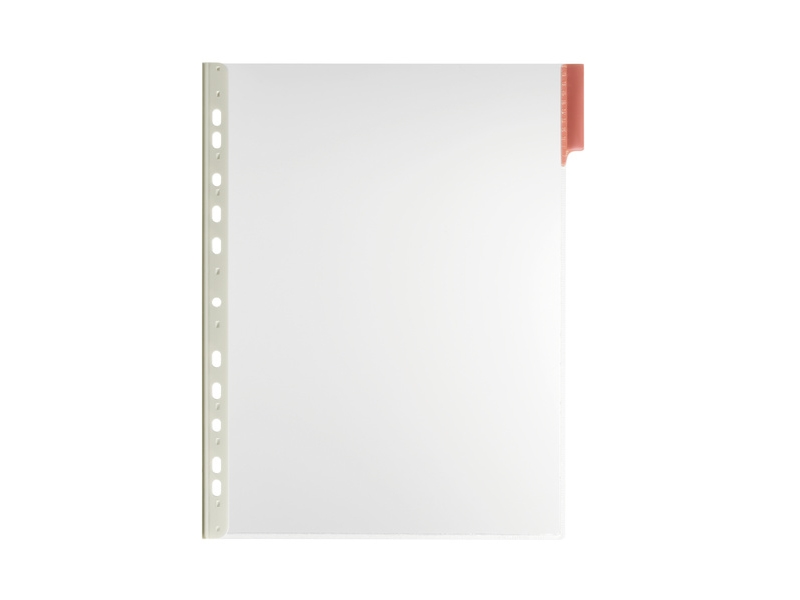 Durable 5607-03, Display Panel, Rød, Transparent, Pvc, 210 X 297 Mm (A4), Rød, 6 Cm