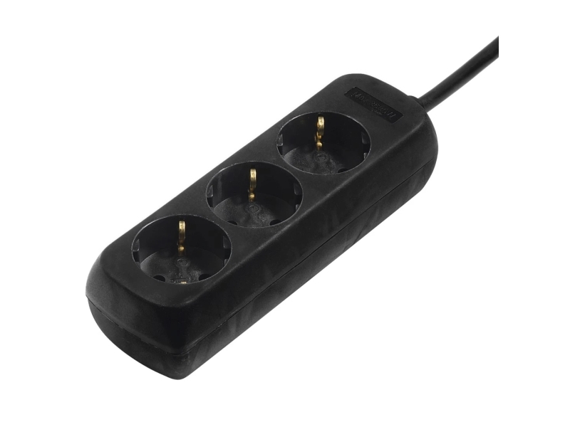 Hama 00108843, 3 Ac-Ausgänge, 230 V, 3500 W, Schwarz, Kunststoff, 5 M