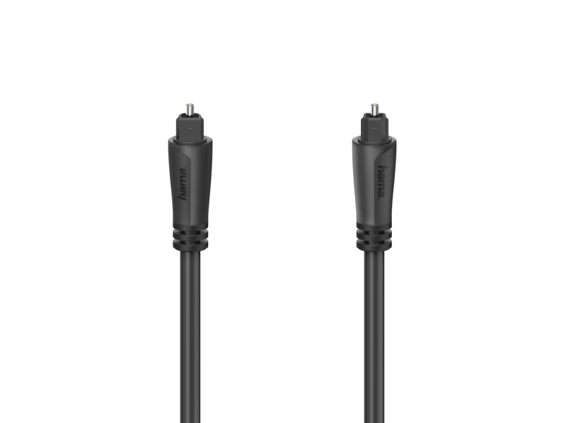 Hama 00205136, Toslink, Stecker, Toslink, Stecker, 5 M, Schwarz
