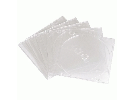 Hama Cd Slim Empty Box, Pack 10, Transparent, 1 Disks, Transparent, 145 Mm, 125 Mm, 53 Mm, 354 G