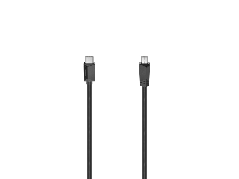Hama 00200643, 0,75 M, Usb C, Mini-Usb A, Usb 2.0, 0,48 Gbit/S, Schwarz