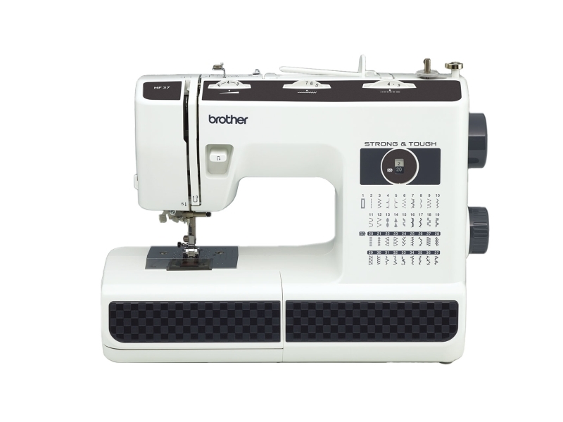 Brother HF37, Sort, Hvid, Semi-automatisk symaskine, Syning, 0 - 4 mm, 800 SPM, 7 mm