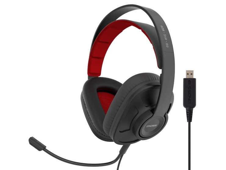Koss Gmr-545-Air Usb, Kabelgebunden, Gaming, 15 - 22000 Hz, Kopfhörer, Schwarz