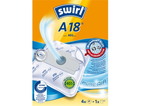 Swirl A 18, Staubbeutel, Weiß, 4 Stück(E)