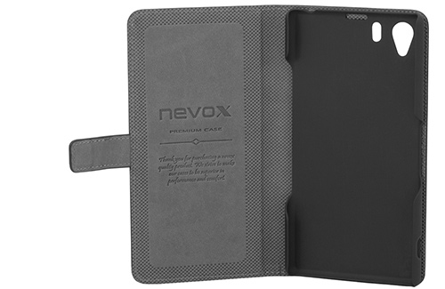 Nevox 1192, Flipetui, Sony, Xperia Z1, Sortieren, Grå